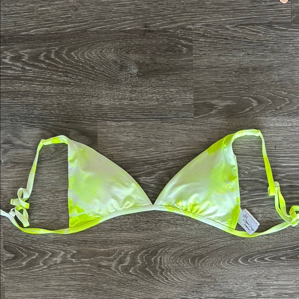 Dippin Daisys Neon Tie Dye Bikini Top
